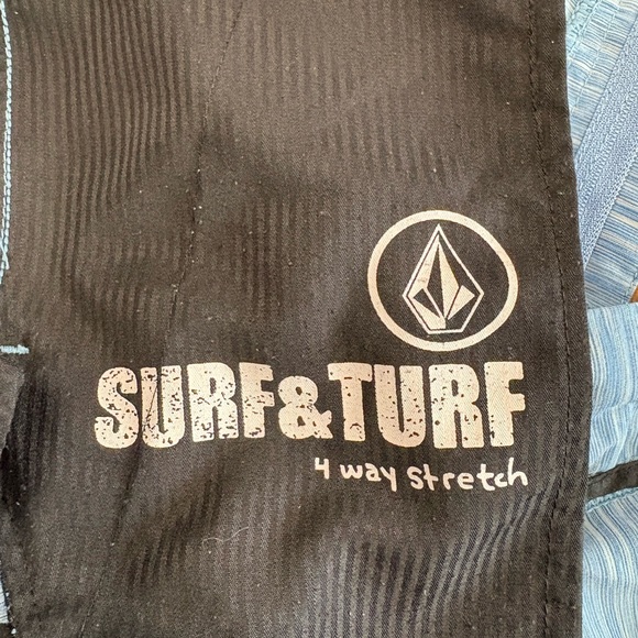 Volcom Men's Heather Sky Blue Flat Front Surf and Turf Shorts - Picture 7 of 8